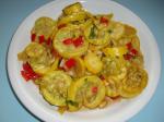American Roasted Red Bell Pepper Zucchini  Yellow Squash Appetizer