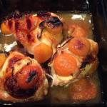 American Chicken Confit to Apricots Dessert