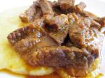 American Transylvanian Beef Stew with Polenta Appetizer