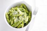 Canadian Penne With Spinach and Almond Pesto Recipe Dinner