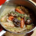 British Healthy Chicken Stew with Mushrooms Appetizer