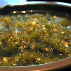 Mexican Green Hot Sauce salsa Verde Recipe Appetizer