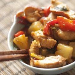 American Chicken Stirfry with Pineapple Appetizer