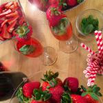 American Strawberry Kir Royale Dessert