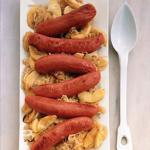 American Cider-simmered Brats with Apples and Onions Breakfast
