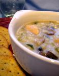 American Chicken Risotto Soup Appetizer