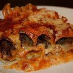 American Canelones Homecooked Meat with Tomato Sauce Appetizer