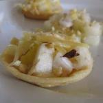 Amuse with Chicory Walnuts Pear and Cheese recipe