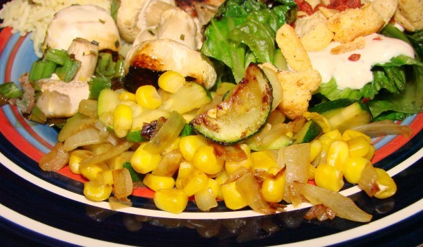 American Corn With Squash Appetizer
