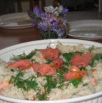 American Smoked Salmon Risotto Appetizer