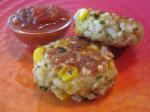 American Texmex Rice Cakes Appetizer