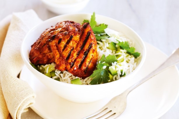 Indian Indian Spiced Chicken With Rice Salad Recipe Dinner