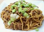American Szechuan Noodles With Spicy Beef Sauce Dinner