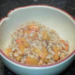 American Risotto of Pumpkin and Barley Appetizer