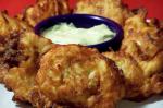 American Pattypan Squash Fritters Appetizer