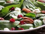 Canadian Spinach Toffee Pecan and Goat Cheese Salad Dessert