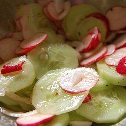 Chinese Cucumber Salad and Radish Appetizer