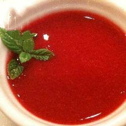 Chinese Raspberry Coulis Dessert