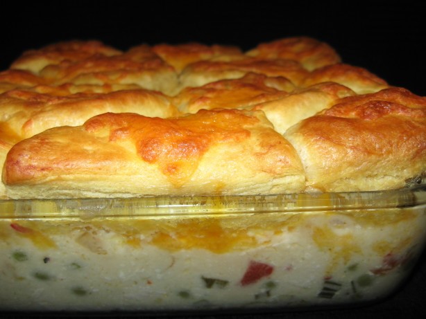 American Potsies Creamed Chicken and Biscuits Casserole Appetizer