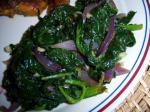 American Spinach Saute With Brown Butter  Garlic Appetizer