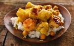 Indian Curried Cauliflower Chickpeas and Tofu Recipe Appetizer