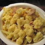 American Stirfry Dish with Pork and Cauliflowers Appetizer