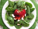 Canadian Spinach and Strawberry Salad With Feta Cheese and Balsamic Vinai Appetizer