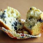 British Blueberry Muffins Made in Cooking Dessert
