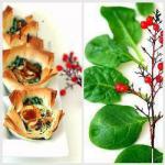 Baskets Phyllo Dough with Feta Cheese and Spinach recipe