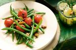 American Green Bean Roast Tomato And Almond Salad Recipe Appetizer