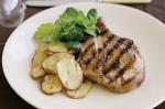 Caramelised Pork Cutlets With Golden Potatoes Recipe recipe