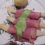 American Asparagus with Ham and Ransommayonnaise Dinner