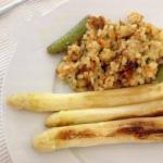 American Baked White Asparagus Dinner
