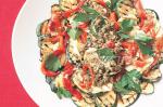 Canadian Grilled Zucchini Haloumi And Capsicum Salad Recipe Appetizer