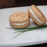 American Macaroons with Goat Cheese Appetizer