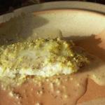American Sole Wrapped in Corn in Lemon Sauce Butter Dinner