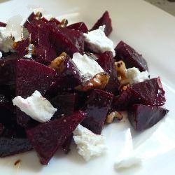 American Beetroot Salad with Goat Cheese and Walnut Dinner