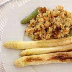 American Fried Asparagus in Olive Oil Dinner