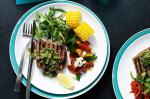 American Thyme Beef Steaks With Herb Dip and Lemon Pepper Corn Recipe Dinner