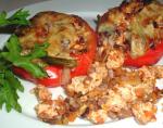 Felicitys Chicken Stuffed Red Bell Peppers recipe