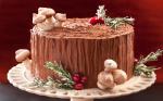 American Black Forest Yule Stump Cake Recipe Dessert