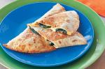 Mexican Cheese And Spinach Quesadillas Recipe Appetizer