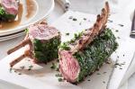 Canadian Dijon and Herbcrusted Lamb With Bacon Recipe Dinner