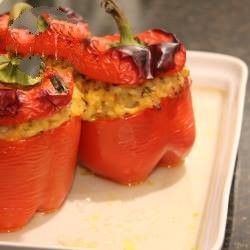 American Vegetarian Stuffed Peppers 2 Dinner