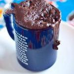 American Chocolate Mug Cake with Chocolate Drops Dessert