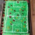 American Easier Football Cake for Small Football soccer Field Dessert