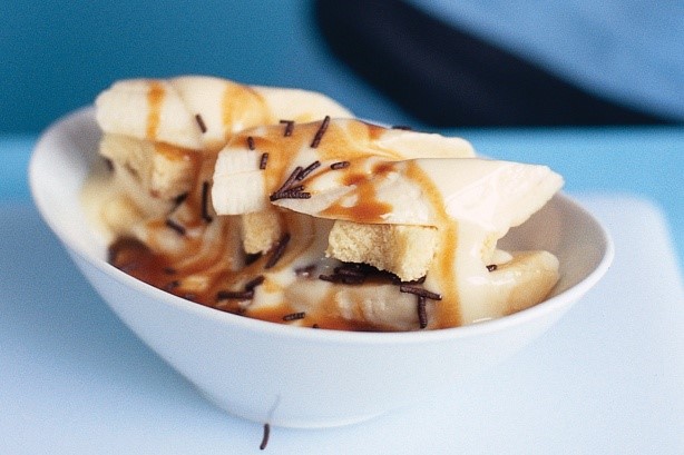 American Banana Caramel Trifle Recipe Dessert