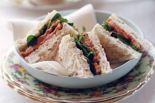 American Rare Roast Beef And Cress Sandwiches Recipe Appetizer