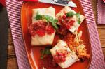Mexican Chicken Chorizo And Red Rice Chimichangas Recipe Appetizer