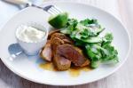 Spiced Lamb With Cucumber Salad And Yoghurt Recipe recipe